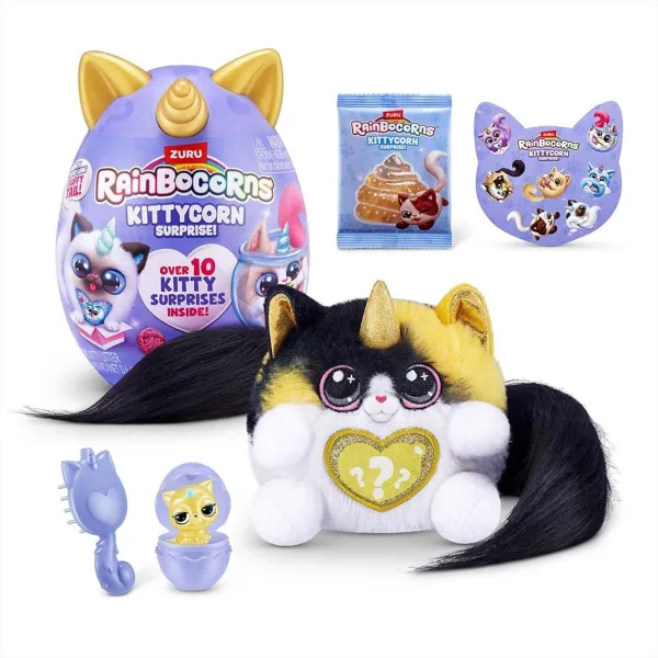 Rainbocorns: Pocket Kittycorn prekvapenie mačka plyšová figúrka v rôznych variantoch 1ks obrázok 8