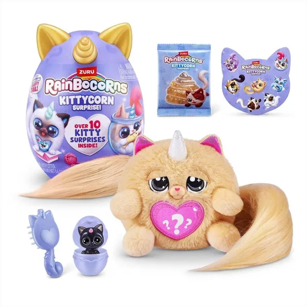 Rainbocorns: Pocket Kittycorn prekvapenie mačka plyšová figúrka v rôznych variantoch 1ks obrázok 9