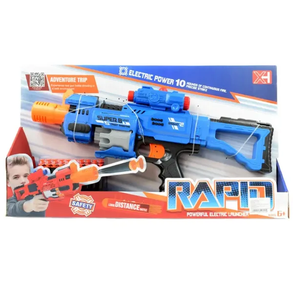 Rapid Launcher: Elektrická pištoľ s 20 špongiovými nábojmi 49 cm obrázok 8