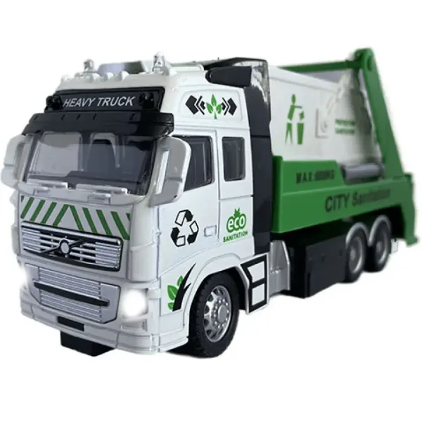 RC auto na prepravu odpadu alebo kontajnerov na diaľkové ovládanie so svetlom 27MHz 1/36 20cm v dvoc obrázok 4