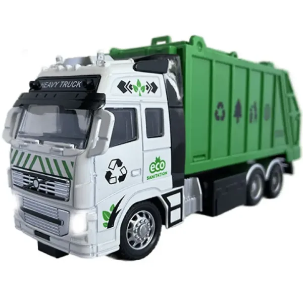 RC auto na prepravu odpadu alebo kontajnerov na diaľkové ovládanie so svetlom 27MHz 1/36 20cm v dvoc obrázok 7