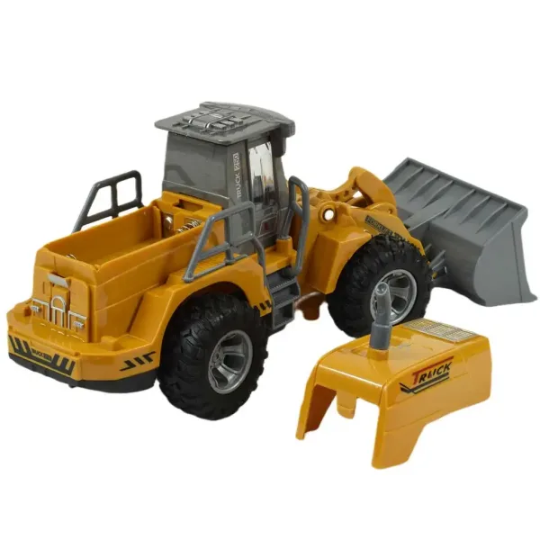 RC buldozér, pracovný stroj na diaľkové ovládanie so svetelnými efektmi v mierke 1/30 22cm obrázok 4
