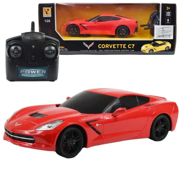 RC Chevrolet Corvette C7 autíčko na diaľkové ovládanie 1/24 mierka 19cm vo viacerých farbách 1ks obrázok 1