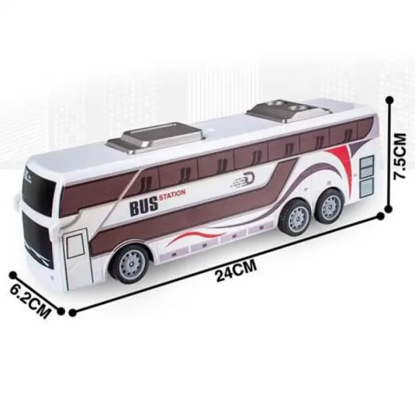 RC City autobus na diaľkové ovládananie so svetlom 27MHz 25cm 1/32 obrázok 4