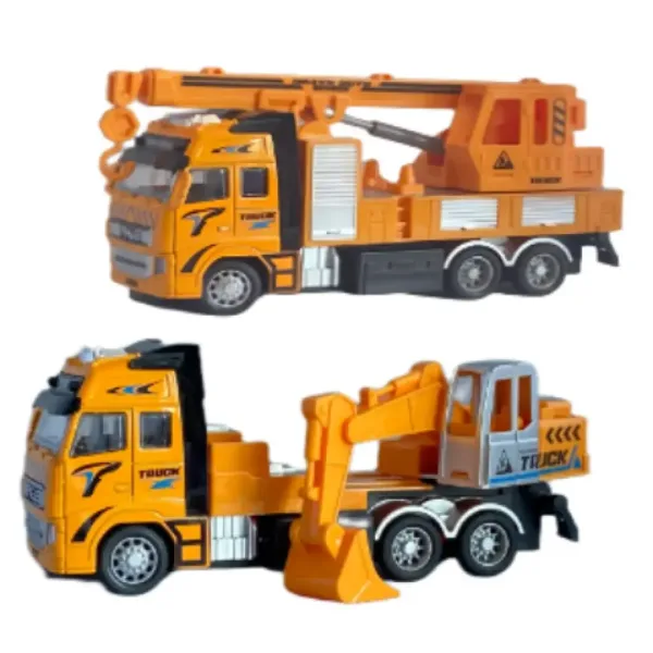 RC Diaľkovo ovládaný stavebný drapák alebo autožeriav so svetlom v dvoch verziách 27MHz 1/36 mierka obrázok 2