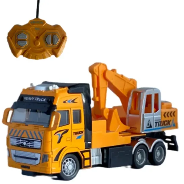 RC Diaľkovo ovládaný stavebný drapák alebo autožeriav so svetlom v dvoch verziách 27MHz 1/36 mierka obrázok 3