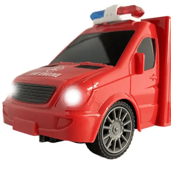 RC hasičský mikrobus na diaľkové ovládanie, so svetelnými a zvukovými efektmi 1:18  20cm obrázok 4