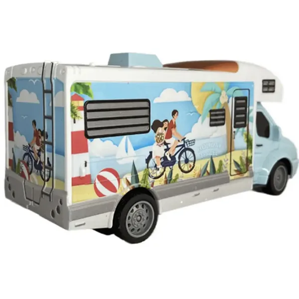 RC Holiday Travel karavan na diaľkové ovládanie so svetlom 27MHz 1/32  20cm obrázok 2