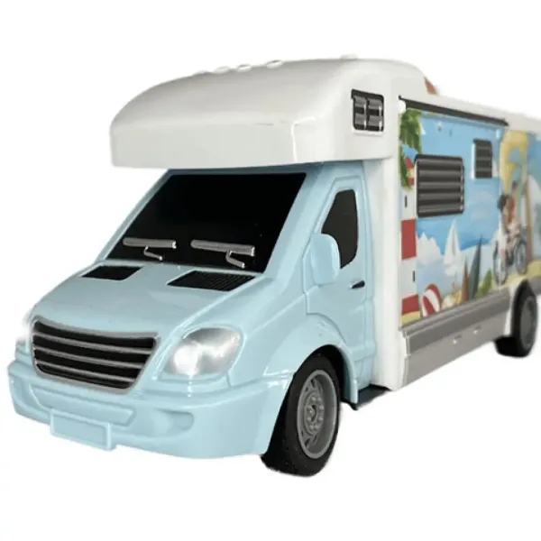 RC Holiday Travel karavan na diaľkové ovládanie so svetlom 27MHz 1/32  20cm obrázok 3