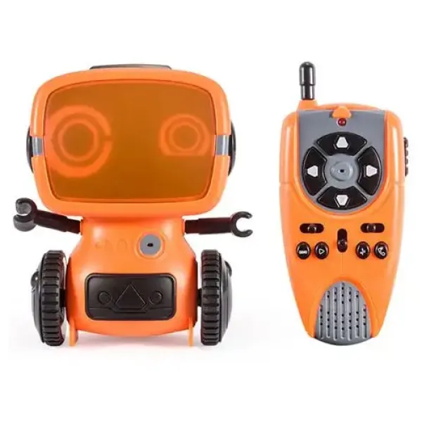 RC interaktív TalkBot robot vysielačka s režimom chôdze v oranžovej farbe 2,4GHz obrázok 10