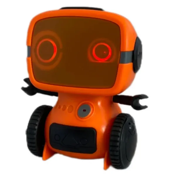 RC interaktív TalkBot robot vysielačka s režimom chôdze v oranžovej farbe 2,4GHz obrázok 3
