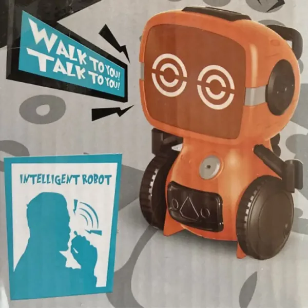 RC interaktív TalkBot robot vysielačka s režimom chôdze v oranžovej farbe 2,4GHz obrázok 9