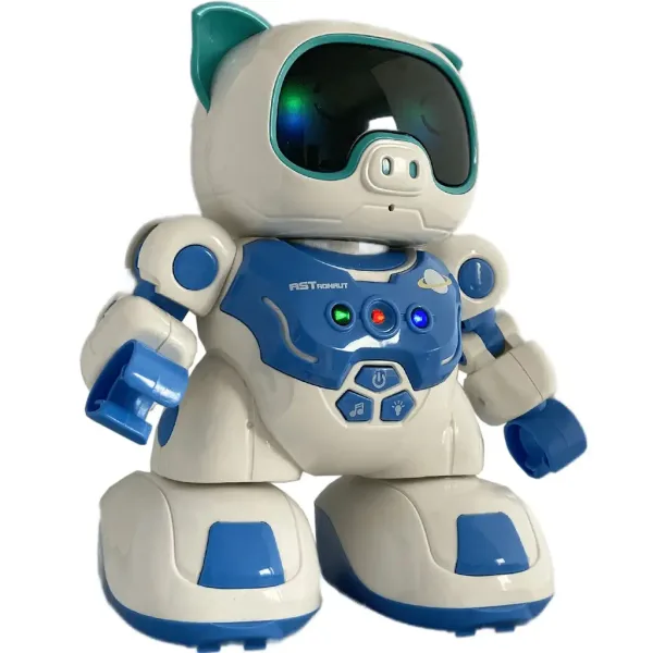 RC Interaktívny tancujúci robot prasiatka na diaľkové ovládanie so svetlom a zvukom 20cm obrázok 4