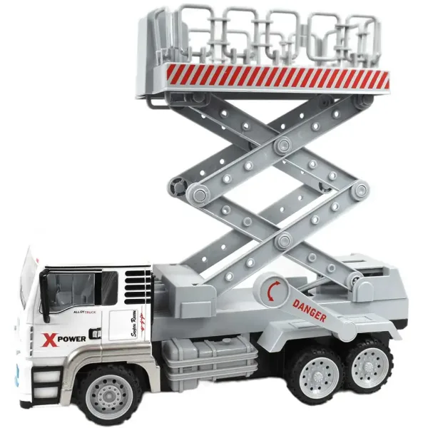 RC nákladné auto s kovovou kabínou na diaľkové ovládanie so svetelnými efektmi 27 MHz 1/12  32cm obrázok 3