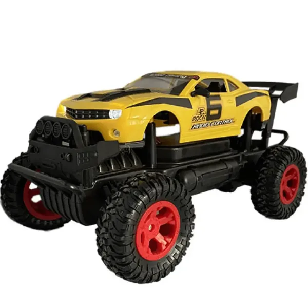 RC Off-Road diaľkovo ovládané žlté Camaro so svetlom 27 MHz 29cm 1/14 mierka obrázok 3