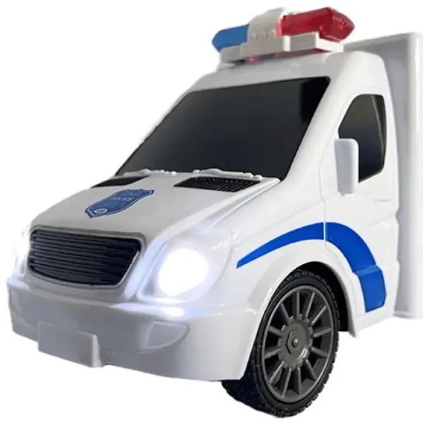 RC Policajný mikrobus na diaľkové ovládanie, so svetlom a zvukom 1:18  20cm obrázok 4