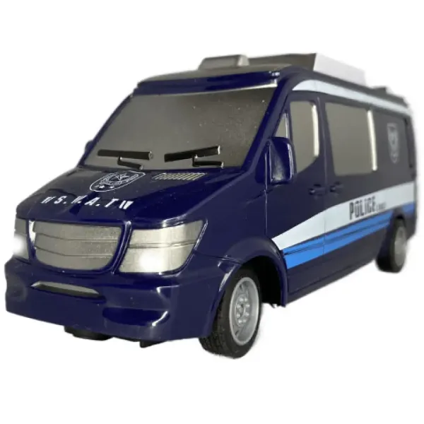 RC SWAT policajný mikrobus na diaľkové ovládanie so svetlom 27MHz 1/32  25cm obrázok 3