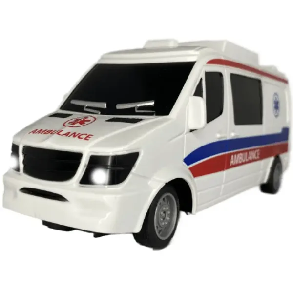 RC Záchranné auto na diaľkové ovládanie so svetlom 27MHz 1/32 25cm obrázok 3