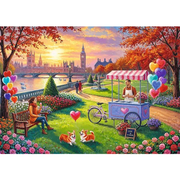 Romantický Londýn 500ks Premium plus kvality puzzle - Trefl obrázok 2