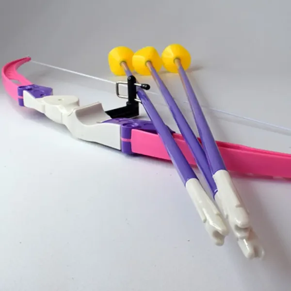 Ružový set s lukom a prísavkovými šípmi 54cm obrázok 5