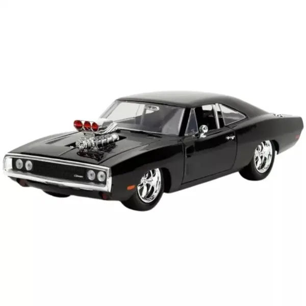 Rýchlo a zbesilo: 1970 Dodge Charger kovový model auta s figúrkou Dom 1/24 - Simba Toys obrázok 2