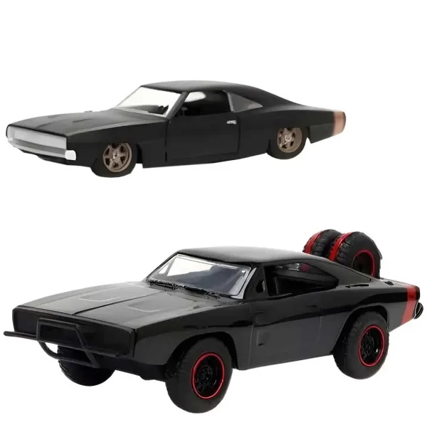 Rýchlo a zbesilo: Dom Toretto Dodge Charger R/T 1970 & Dodge Charger Widebody 1968 kovový autíčko 2ks balenie 1/32 mierka 13cm - Jada Toys obrázok 2