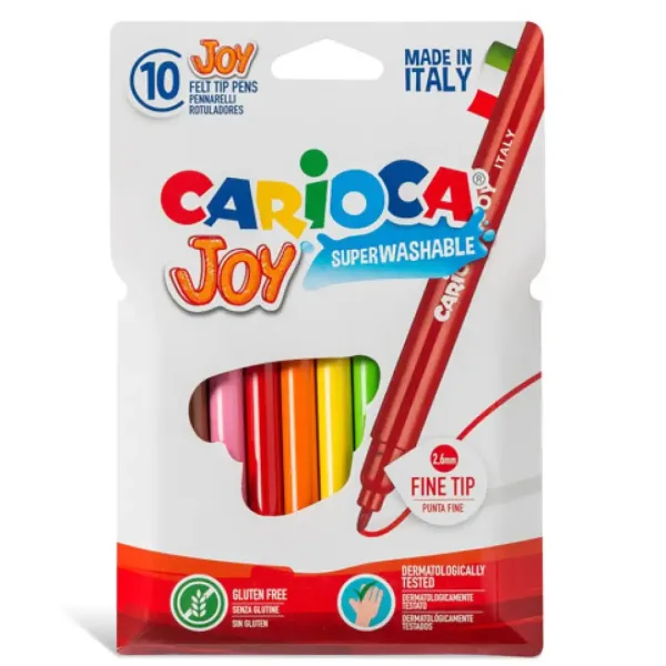 Sada tenko píšucich fixiek 10ks - Carioca obrázok 2