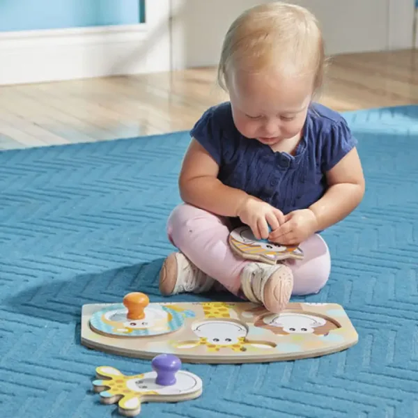 Safari drevená skladačka s úchytkami  - Melissa & Doug obrázok 3