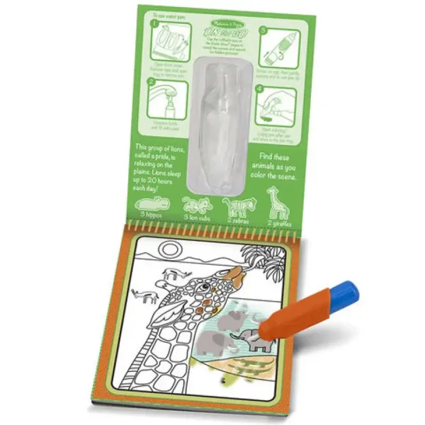 Safari kreslenie s vodou kreatívna hra - Melissa & Doug obrázok 2