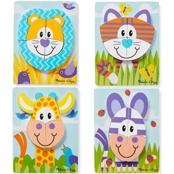 Safari obrovské drevené puzzle - Melissa & Doug obrázok 2