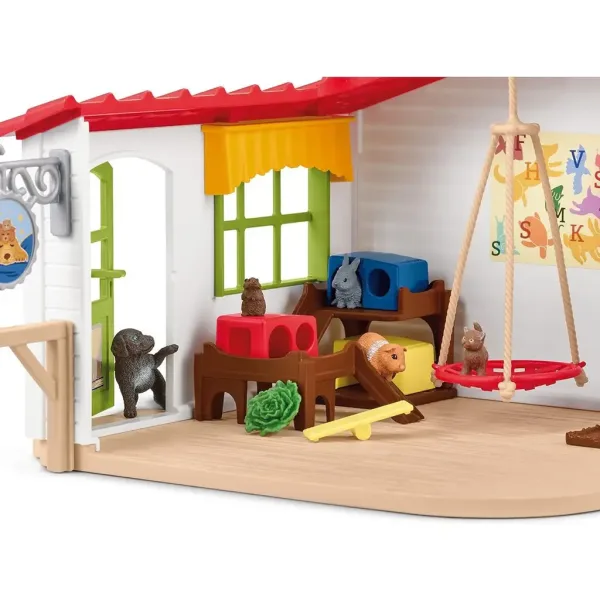 Schleich: Farm World - Hračkársky set pre hotel pre zvieratá (42607) obrázok 4