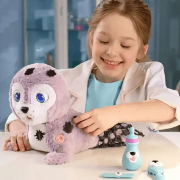 Silver interaktívny plyšový baby tuleň obrázok 4