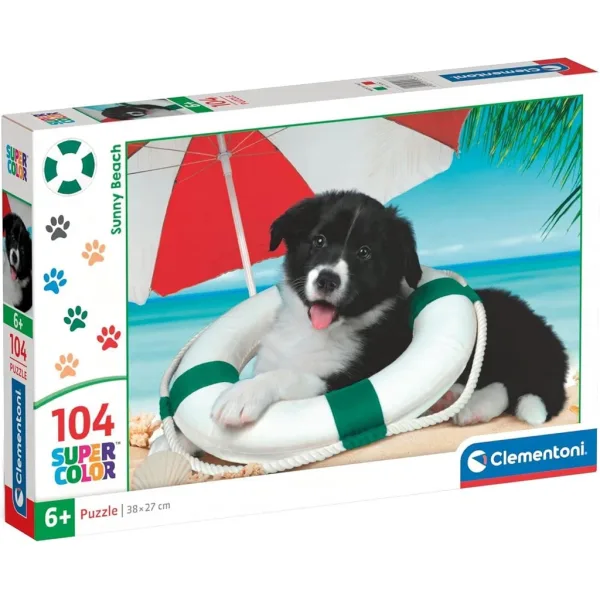 Slnečný psík 104ks Super Color puzzle - Clementoni obrázok 1