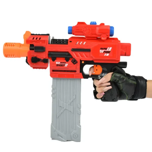 Sniping: Elektrická premeniteľná obrovská pištoľ so špongiovými nábojmi a terčom 79 cm obrázok 2