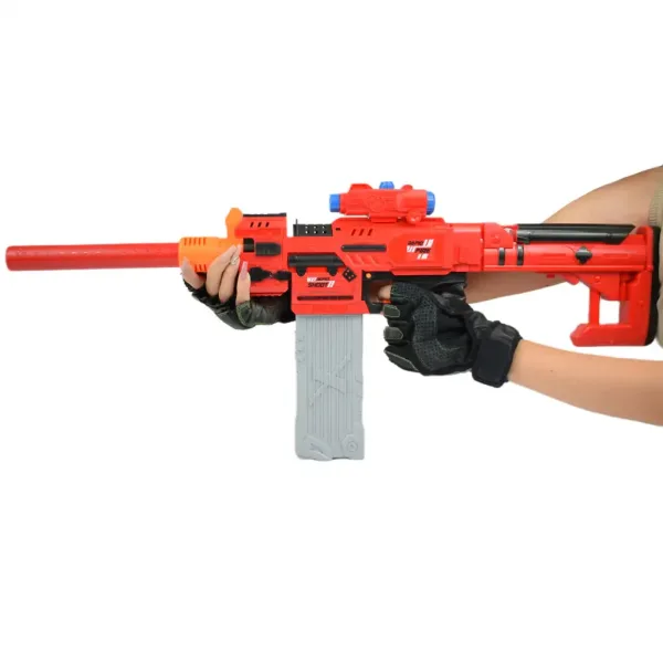 Sniping: Elektrická premeniteľná obrovská pištoľ so špongiovými nábojmi a terčom 79 cm obrázok 4