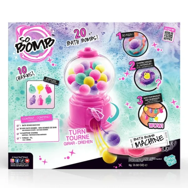 So Bomb: Kúpeľová guľa v guličkovom dávkovači s prekvapením charmom obrázok 6