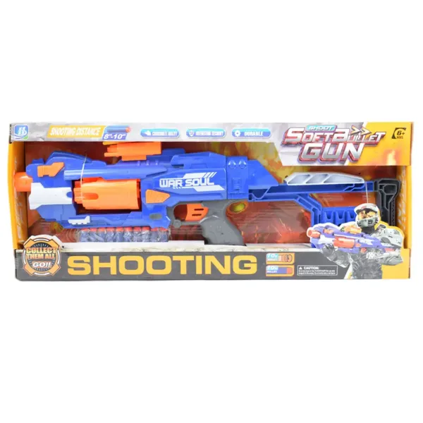 Soft Bullet Gun: Elektrická zbraň s nábojmi 55 cm obrázok 7