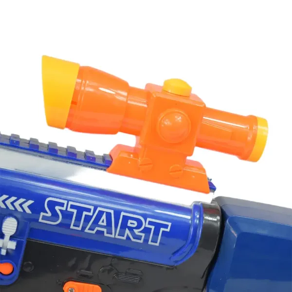 Soft Bullet Gun: Elektrická zbraň so zásobníkom a nábojmi vo dvoch variantoch 60cm obrázok 5
