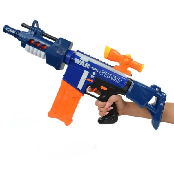 Soft Bullet Gun: Elektrická zbraň so zásobníkom a nábojmi vo dvoch variantoch 60cm obrázok 6