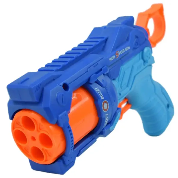 Soft Bullet: Reflex 4 Manuálna zbraň s otočným zásobníkom a terčom 22cm obrázok 3