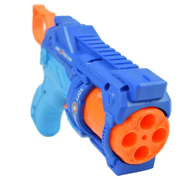 Soft Bullet: Reflex 4 Manuálna zbraň s otočným zásobníkom a terčom 22cm obrázok 4