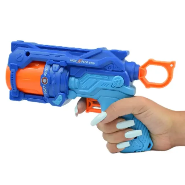 Soft Bullet: Reflex 4 Manuálna zbraň s otočným zásobníkom a terčom 22cm obrázok 6
