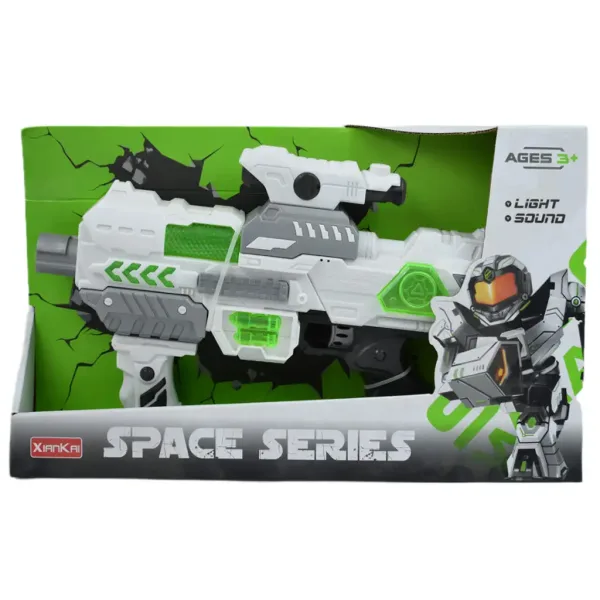 Space Series: Vesmírna zbraň so svetlom a zvukom, oporou a mieridlom 40 cm obrázok 4