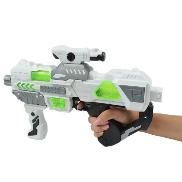 Space Series: Vesmírna zbraň so svetlom a zvukom, oporou a mieridlom 40 cm obrázok 5