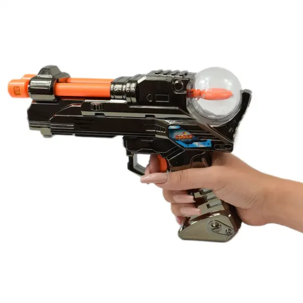 Space Warior: Metalická elektrická vesmírna zbraň so svetlom a zvukom 24cm obrázok 4