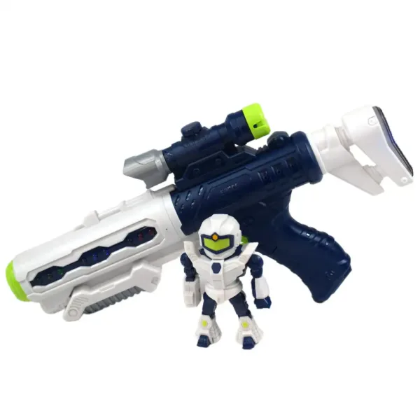 Space Weapon: Projektorová vesmírna zbraň s figúrkou robota, so svetlom a zvukom 34cm obrázok 2