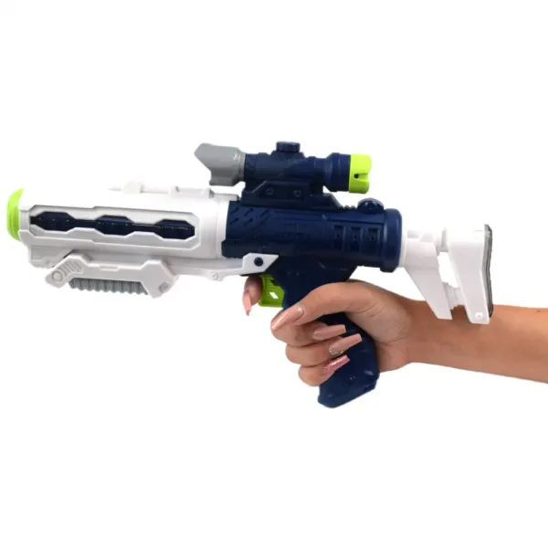 Space Weapon: Projektorová vesmírna zbraň s figúrkou robota, so svetlom a zvukom 34cm obrázok 5