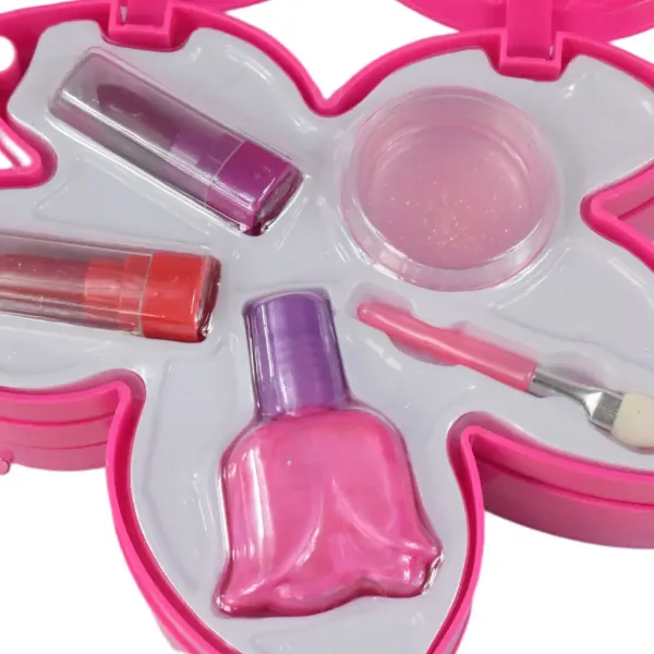 Sparkle & Glitter: trojposchodový  mejkap set v tvare listu so zrkadlom obrázok 4