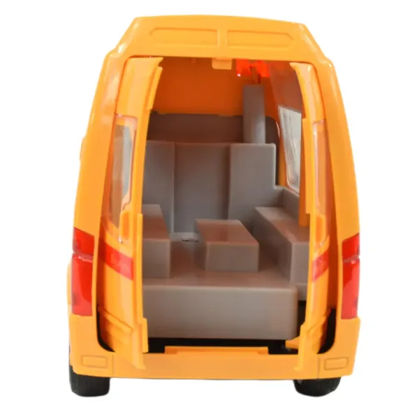 Special Car: Žlté expressné kuriérske vozidlo so svetlom a zvukom, zotrvačníkom 24cm obrázok 4