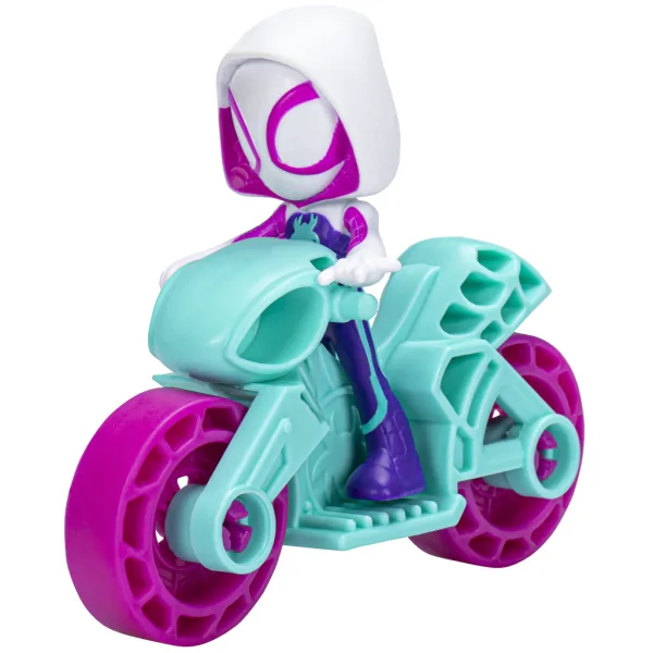 Spidey a jeho úžasní priatelia: Ghost-Spider, hrdinská figúrka na motorke - Hasbro obrázok 2